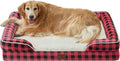 Orthopedic Dog Bed Medium Size 28x23x6.5 in - Sofa-Style Support
