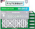 Filterbuy 20x20x2 Air Filter MERV 8 Essential Dust & Allergy Defense