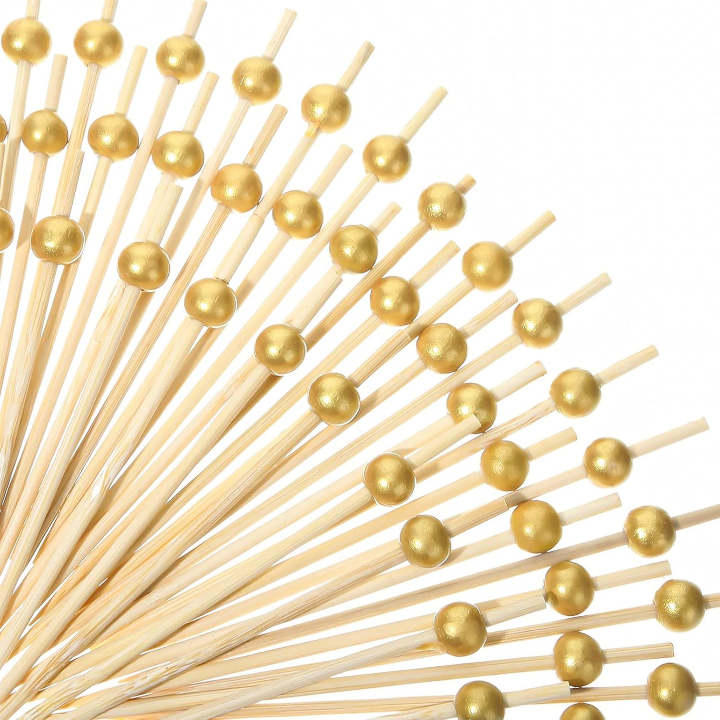 1000 Gold Pearl Cocktail Picks: Fancy & Reusable Charcuterie Essentials