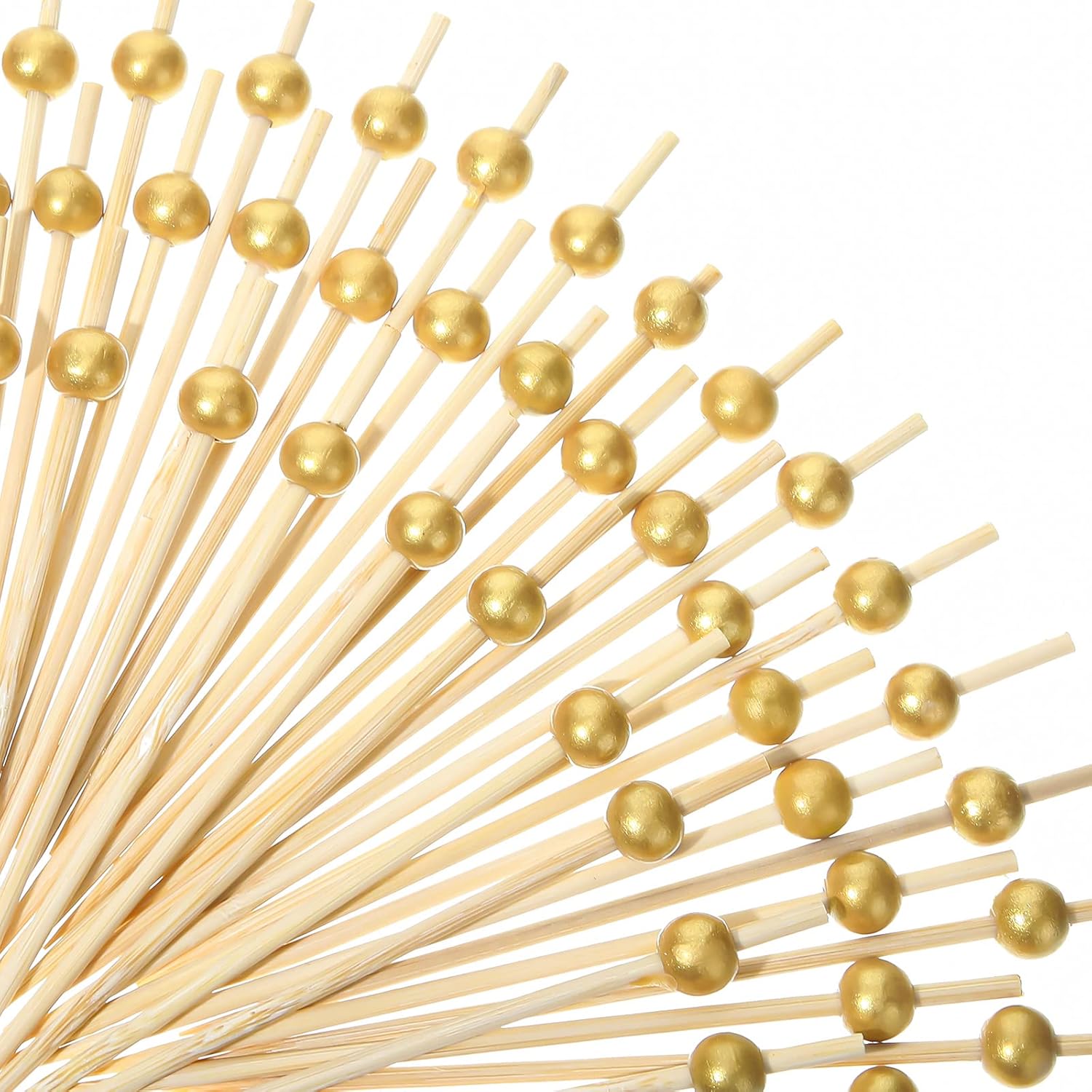 1000 Gold Pearl Cocktail Picks: Fancy & Reusable Charcuterie Essentials