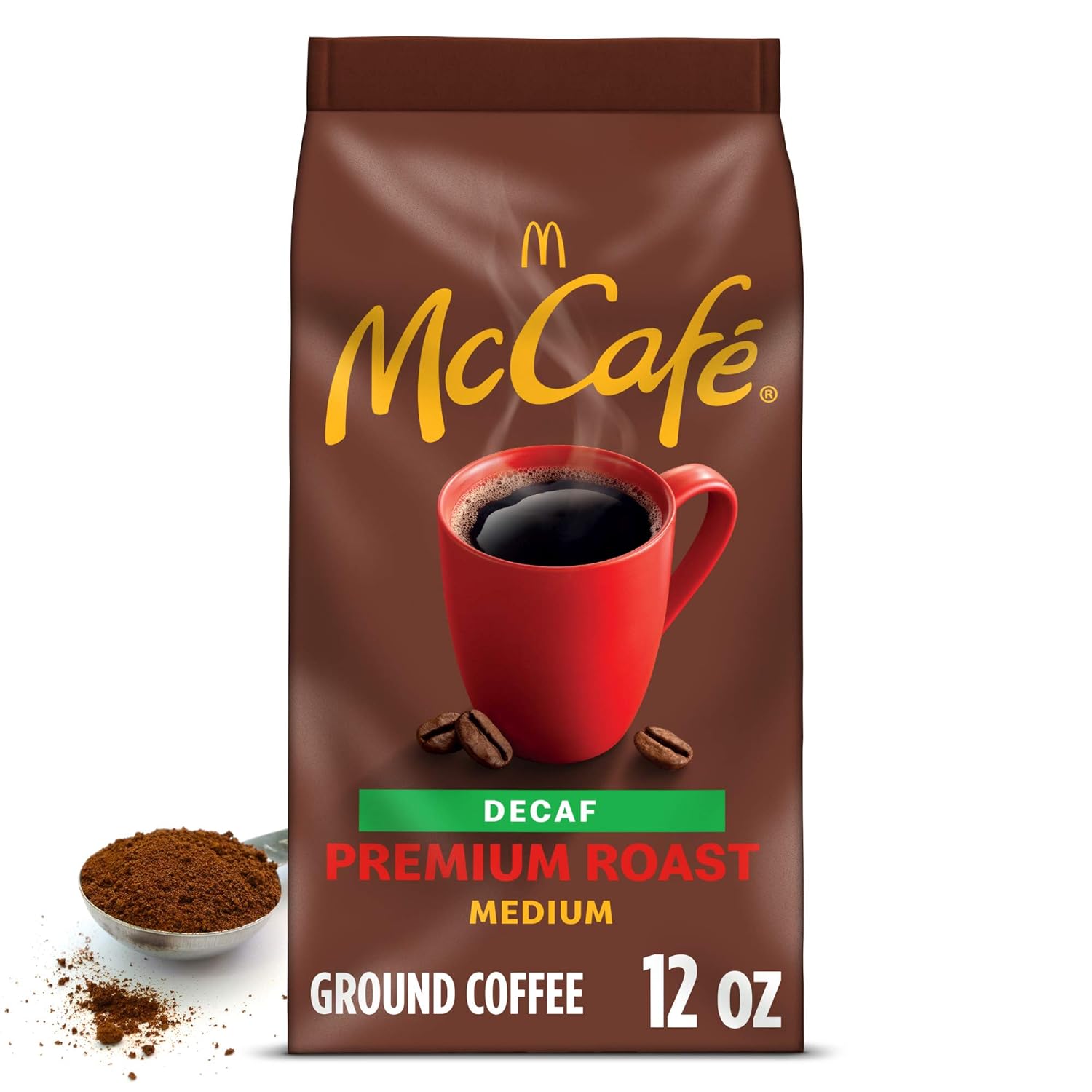McCafe Premium Decaf Ground Coffee, 12 oz - Smooth Flavor