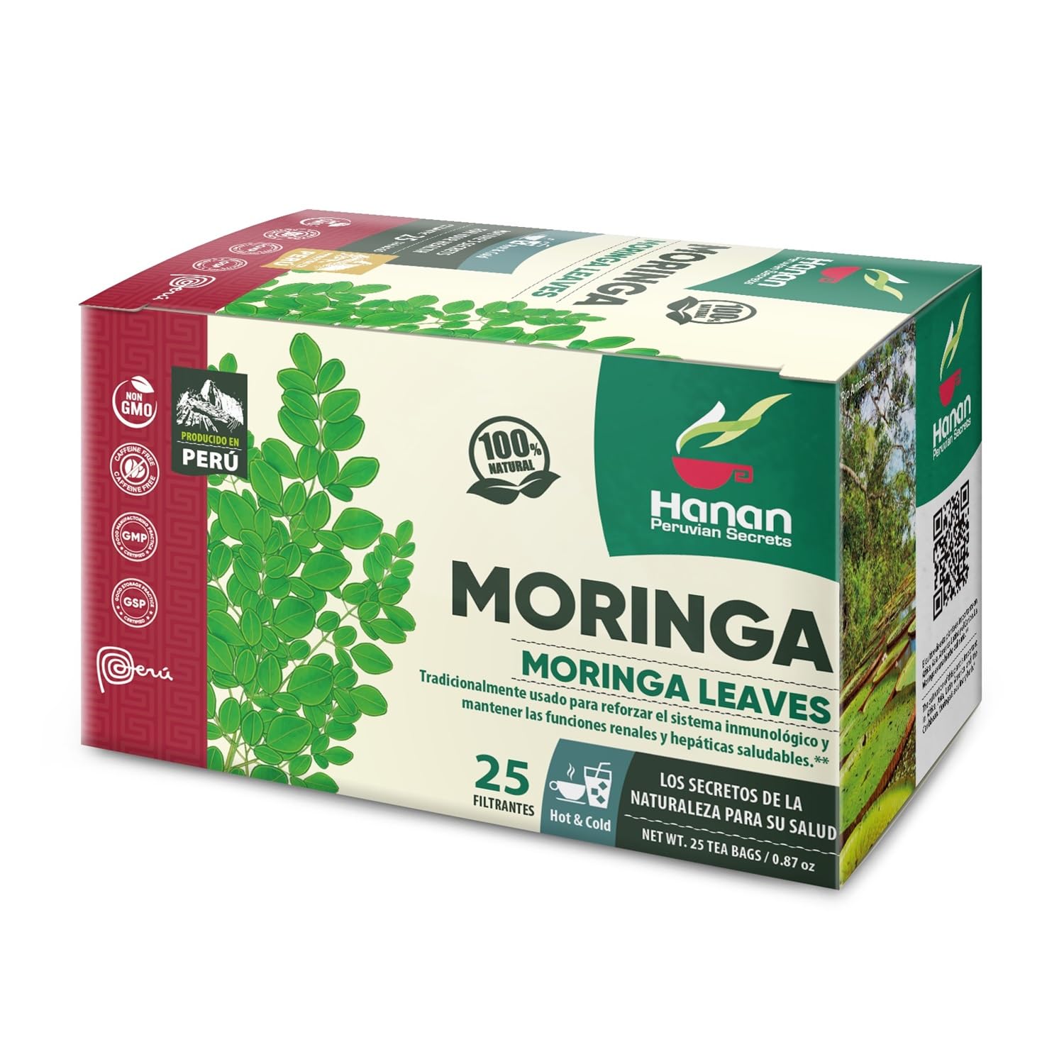 Hanan Peruvian Secrets Moringa Superfood Tea for Health