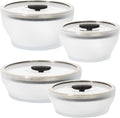 Anyday 8-Pc Microwave Cookware & Glass Food Storage Set - Plastic-Free