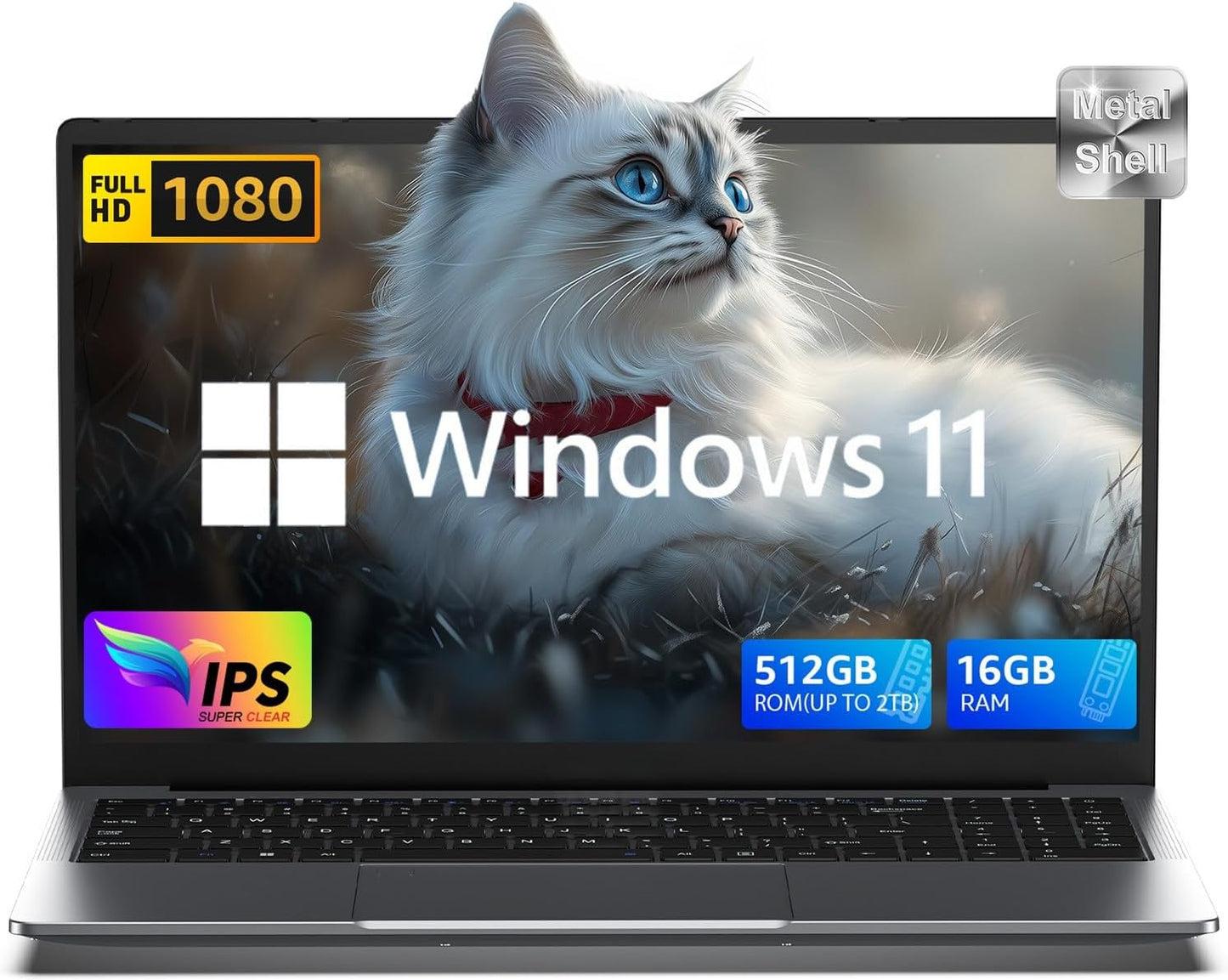 15.6 Laptop with Windows 11 and Intel N150 Processor for Students
