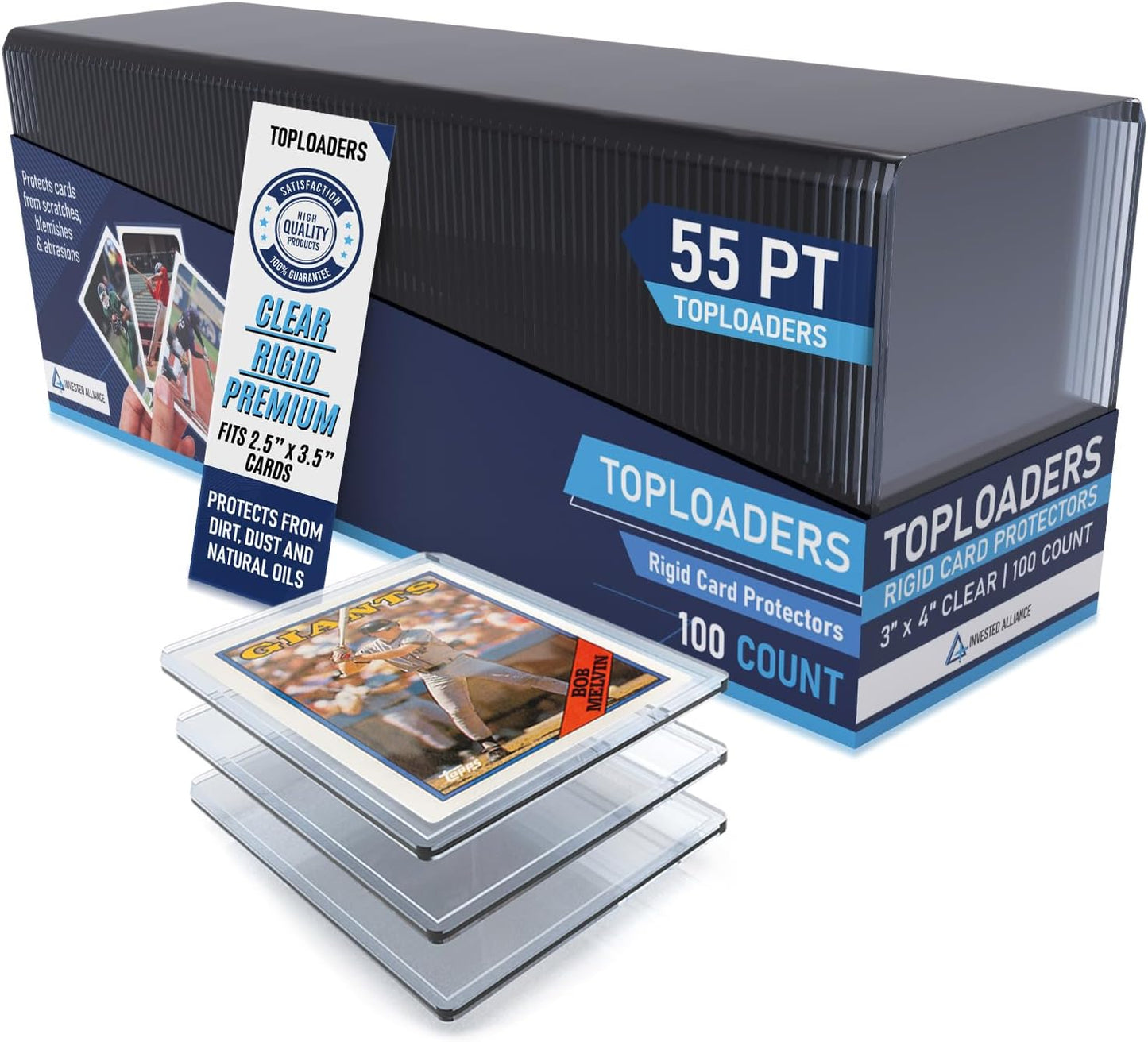 Premium Seamless 20PT Top Loaders for Trading Cards Protection