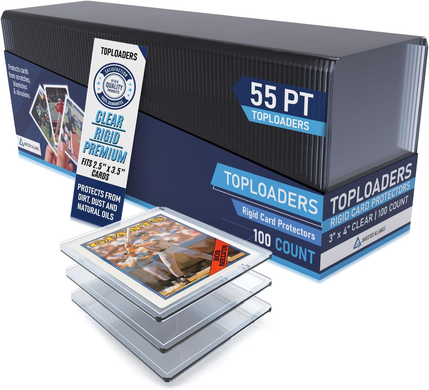 Premium Seamless 20PT Top Loaders for Trading Cards Protection