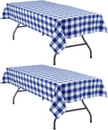 Hiasan Checkered Tablecloth Rectangle 52 x 70 in - Durable Waterproof