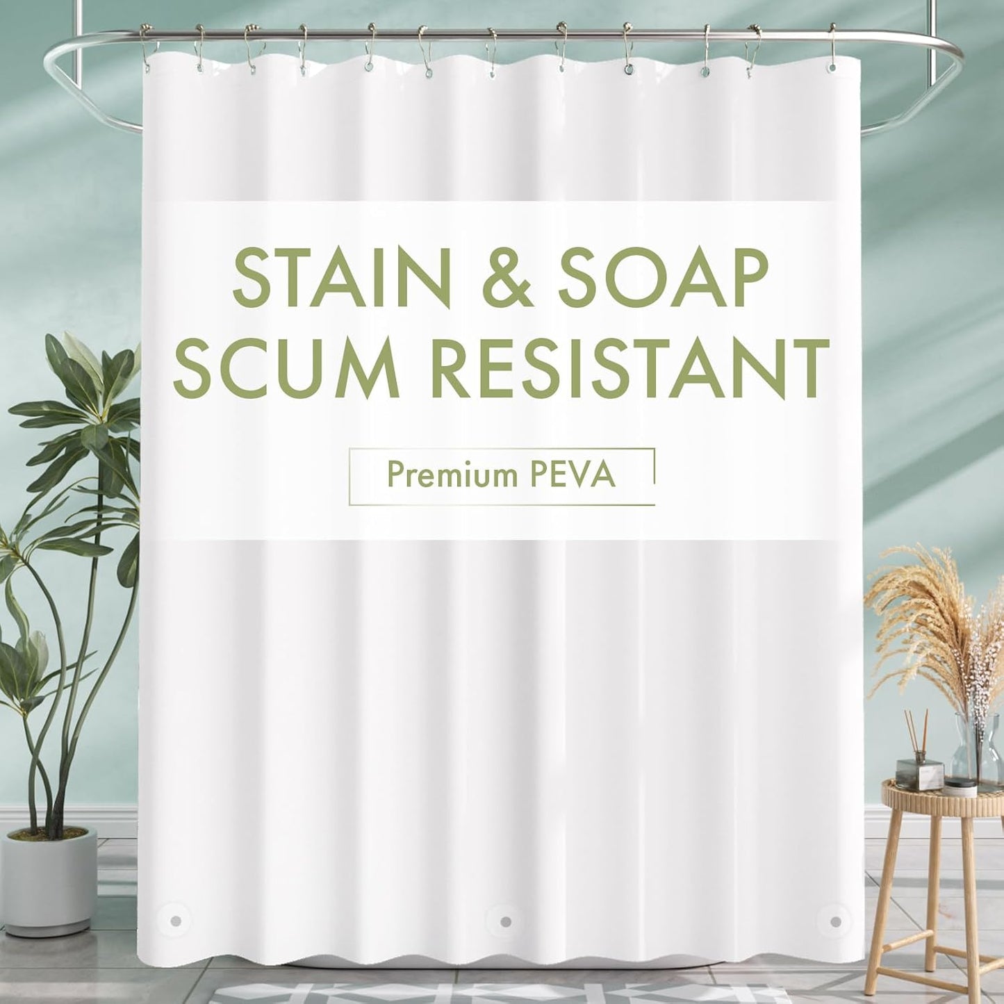AmazerBath Cute Waterproof Shower Curtain
