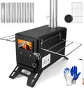 Portable Wood Burning Tent Stove - Durable Stainless Steel - ZeLing HTL