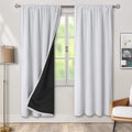 Full Blackout Curtains 72 in Length Greyish White - Room Darkening