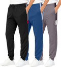 Boys Joggers 3 Pack - Comfortable Athletic Sweatpants