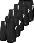 NY Threads 5 Pack Men's Athletic Shorts Large - Lightweight Workout