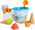 Bluey & Bingo 14 Piece Bucket & Scoop Set - Sand & Water Play