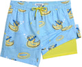 maamgic Mens Swim Trunks with Compression Liner 5 in Mid-Thigh Fit
