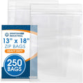 Spartan Industrial 13 x 18 Reclosable Zip Plastic Bags - Durable Bulk