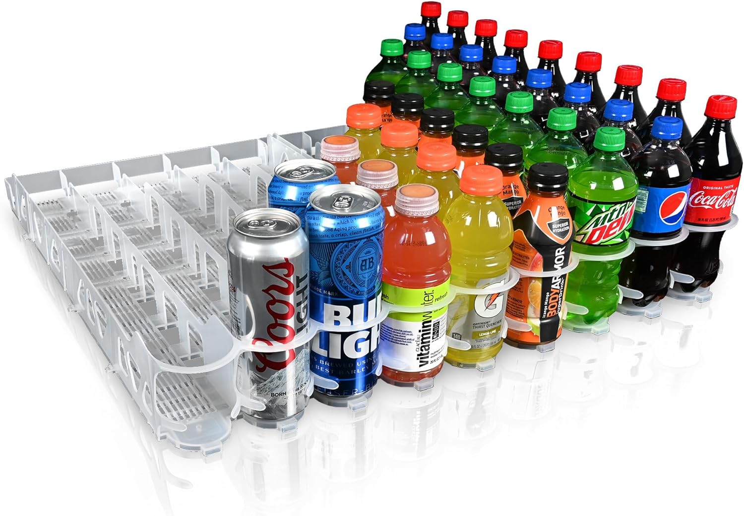 Visi-Slide 20oz Soda Beverage Dispenser for Organized Shelves