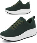 RUIDENG Walking Shoes for Women - Cushioned Rocker Platform