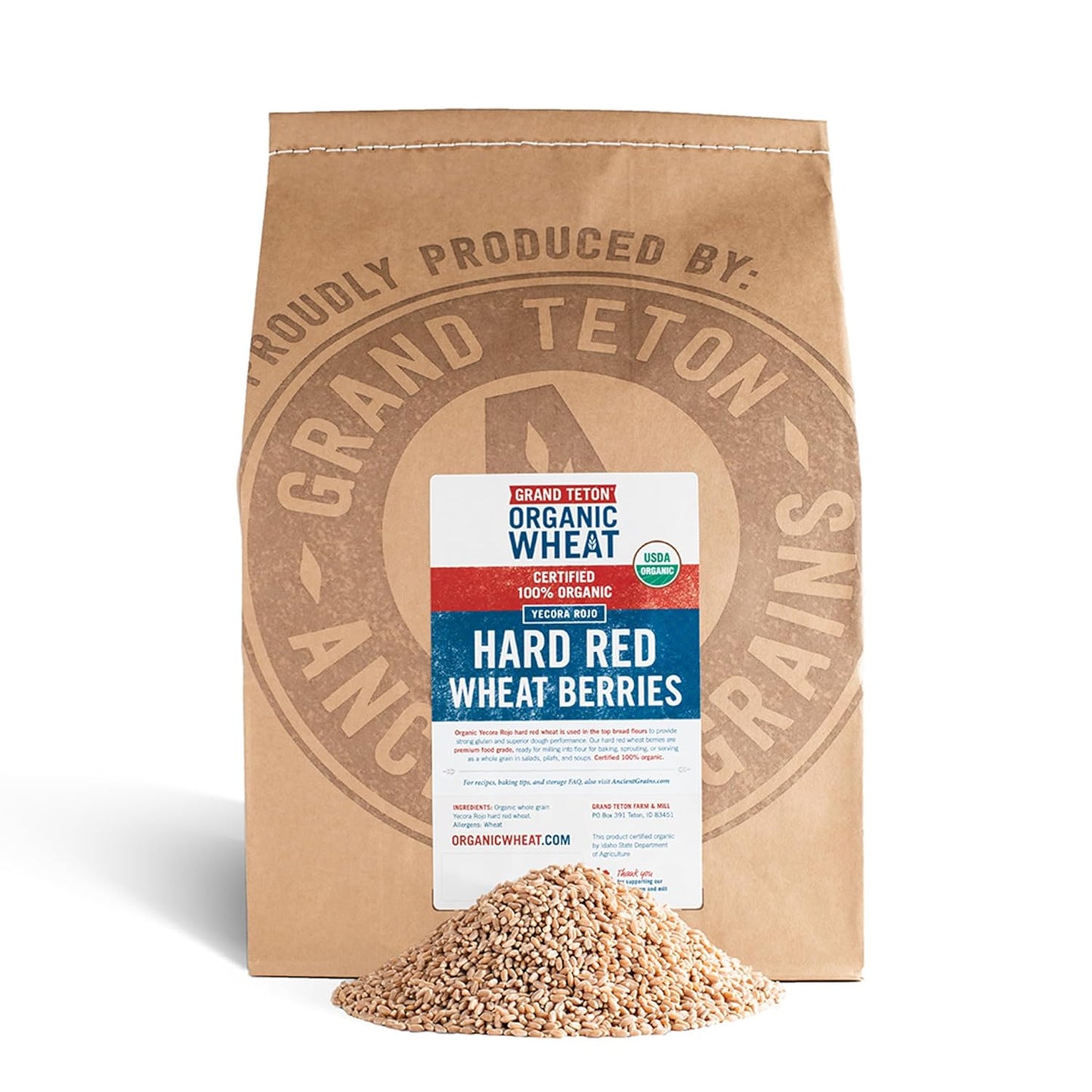 Yecora Rojo Hard Red Wheat Berries for Baking and Milling