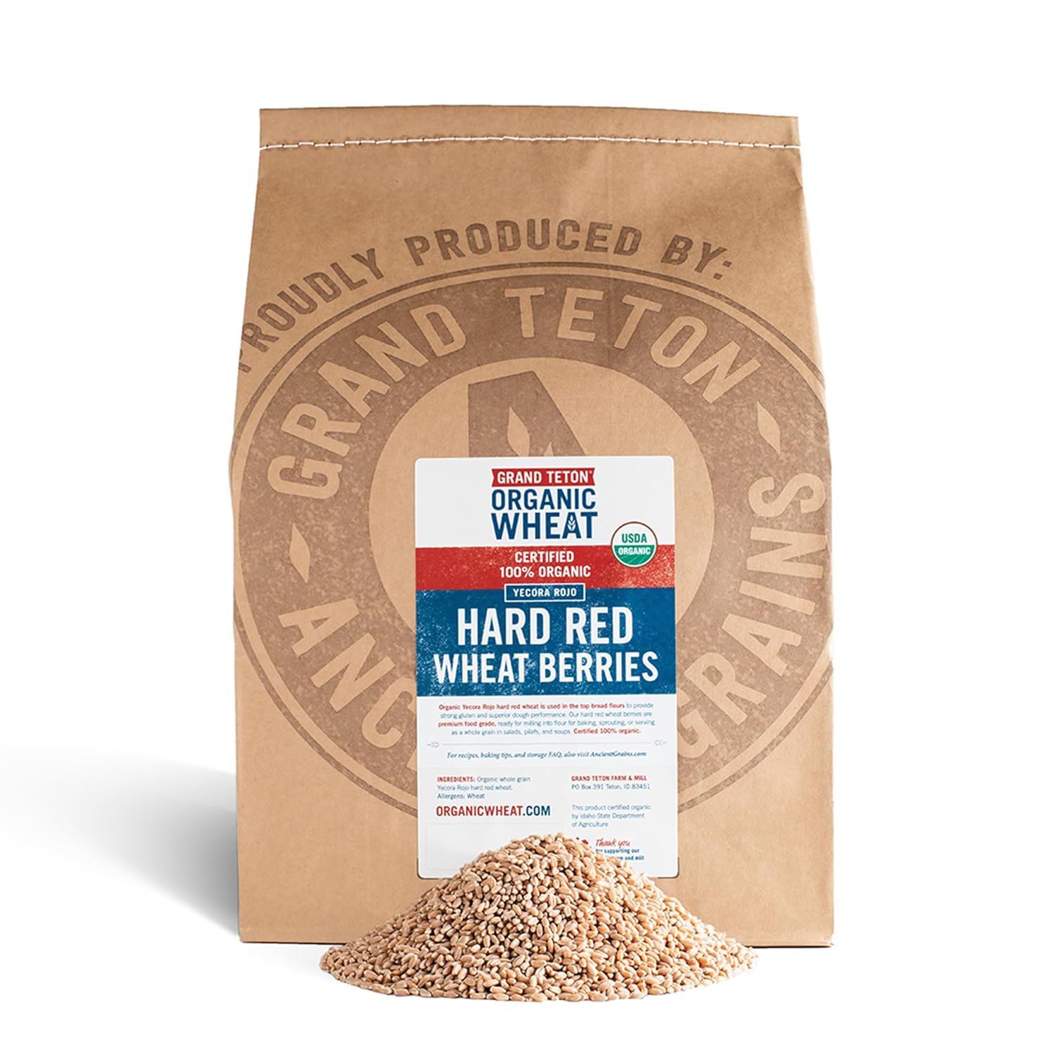 Yecora Rojo Hard Red Wheat Berries for Baking and Milling
