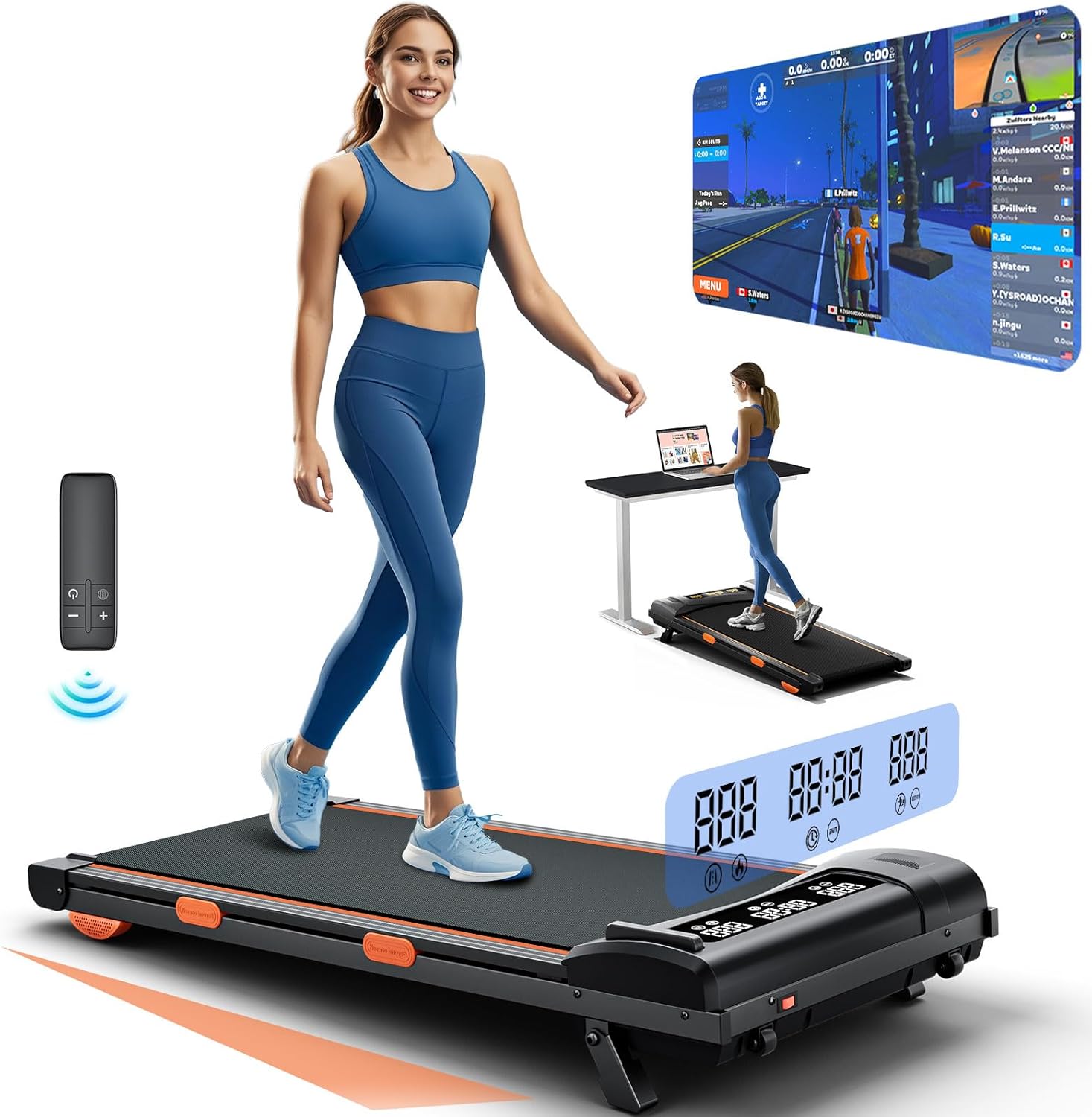 Portable Incline Walking Pad Treadmill