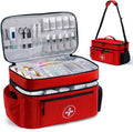 BAGSFY Travel Medicine Bag Organizer - Large Durable Medication Case