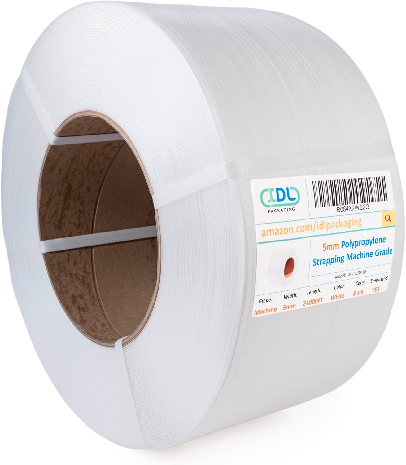 IDL Packaging 5 mm x 24000ft Polypropylene Strapping Roll