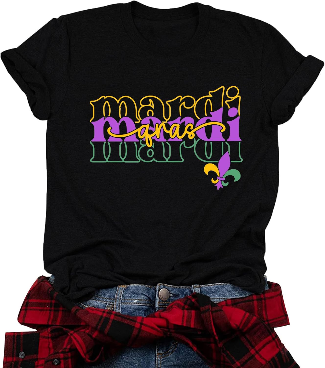 Cute Mardi Gras Tee for Women - New Orleans Fun!