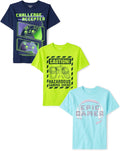 Gamer Sports Short Sleeve Graphic T-Shirts 3 Pack for Boys