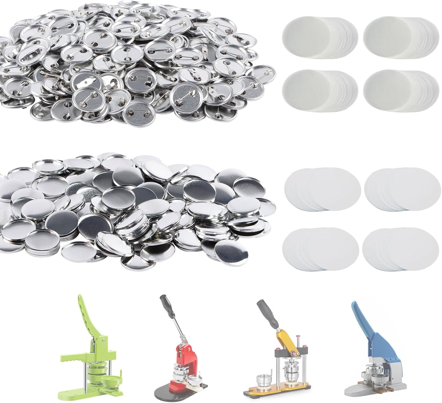 500 Sets 25mm Button Supplies for Badge Maker Machines