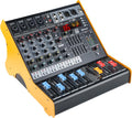 DJ Mixers 5 Channel Audio Mixer Bluetooth Sound Board - Powered Mixer