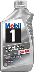 Mobil 1 5W-50 Advanced Full Synthetic Motor Oil - Pack of 6