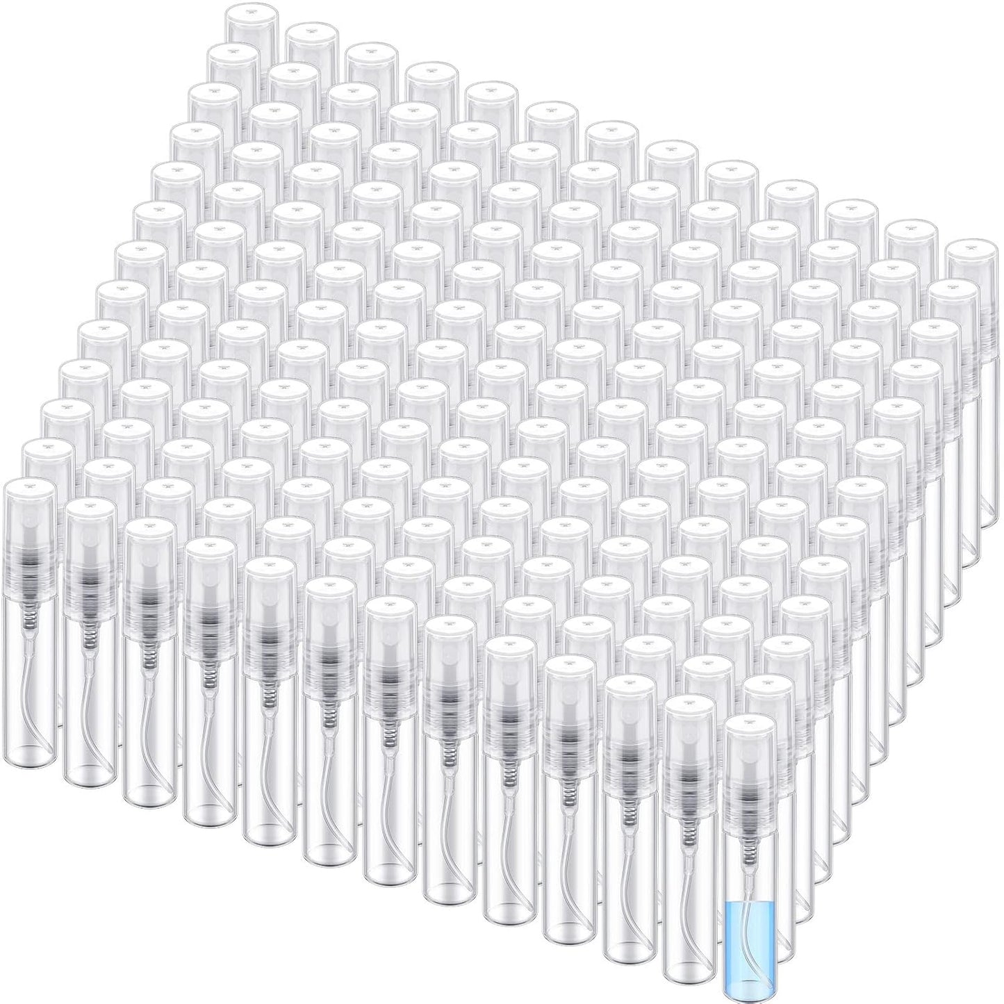 Zhehao 200 Pcs Mini Spray Bottles for Travel and Essential Oils