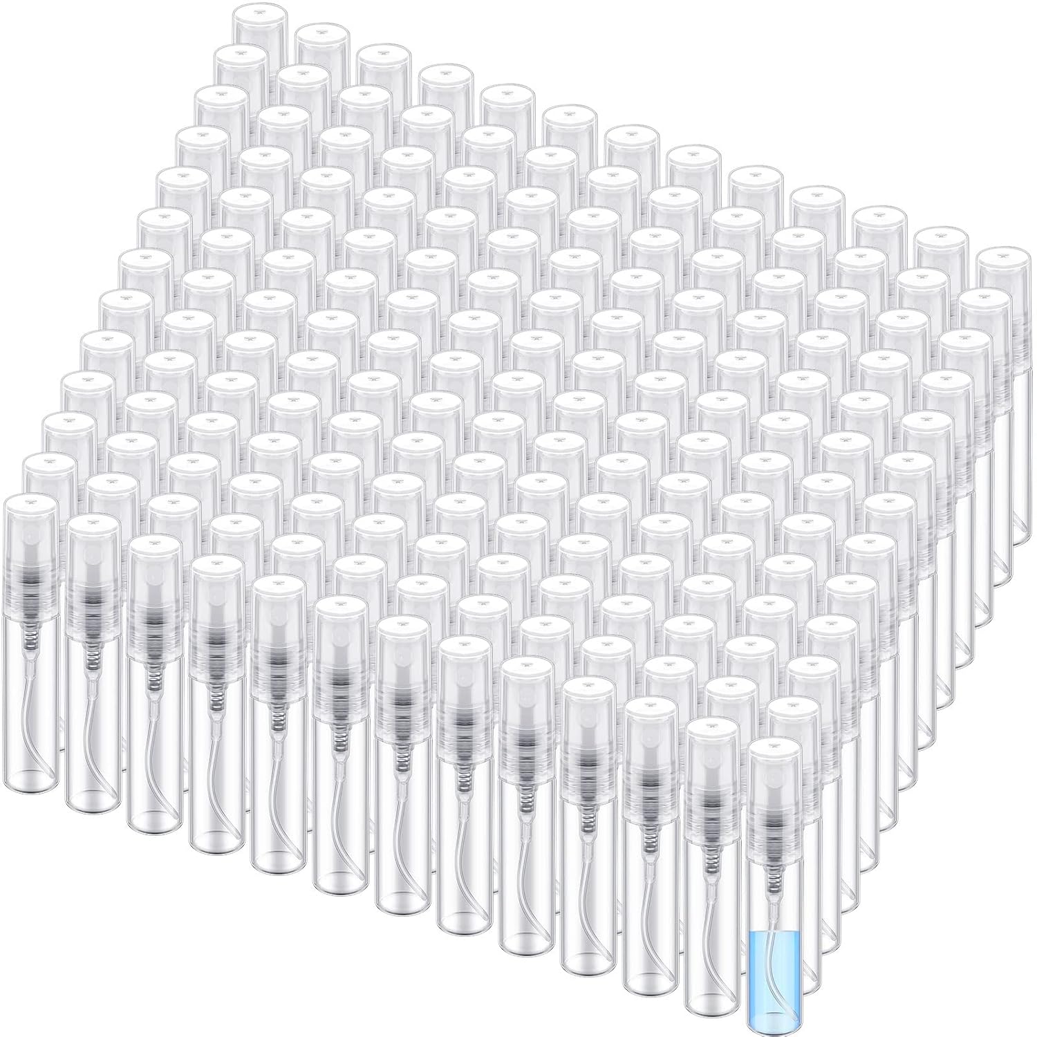 Zhehao 200 Pcs Mini Spray Bottles for Travel and Essential Oils