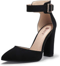 Women's IN4 Pedazo High Block Heels Pumps - 4in Chunky Heel Comfort
