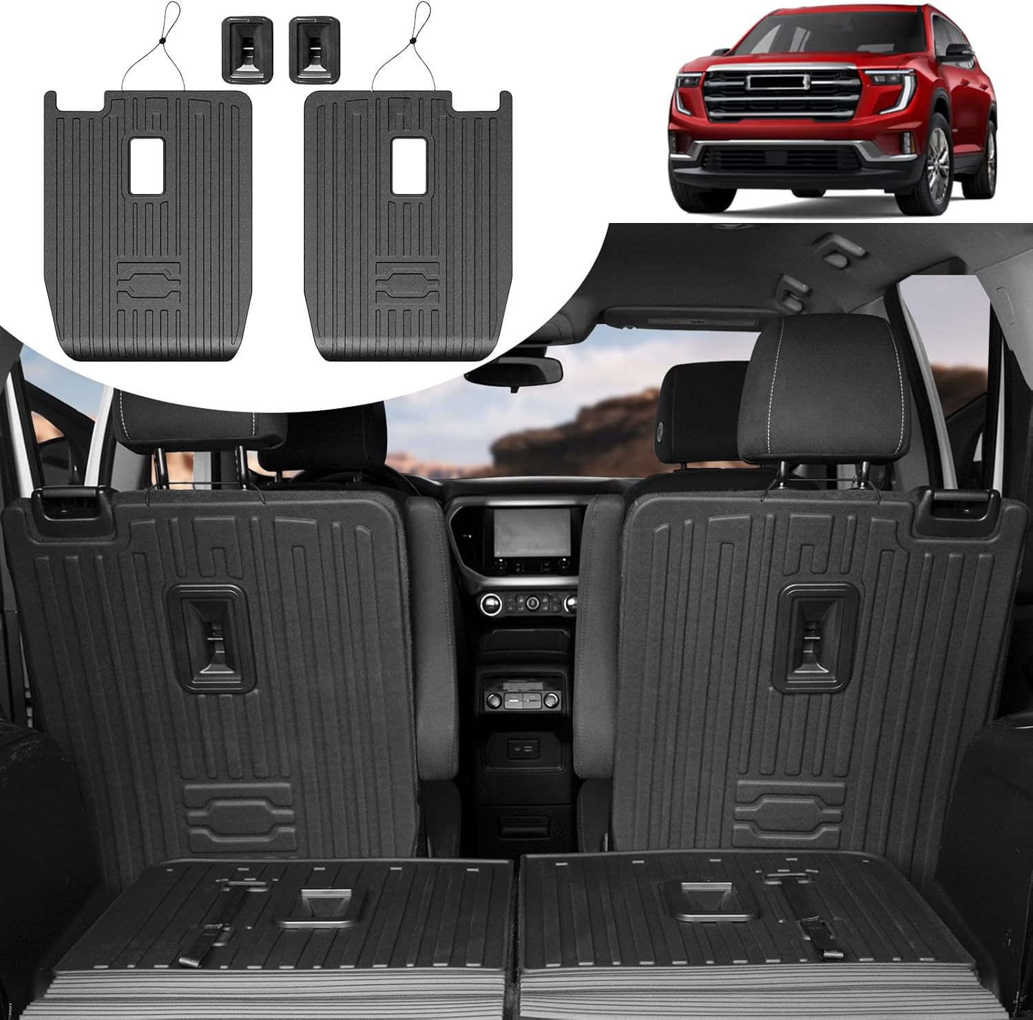 Custom Fit 2nd Backrest Mat for 2017-2023 GMC Acadia