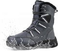 Snow Boots for Men Mid-Calf Waterproof Fur Lined Winter Boot