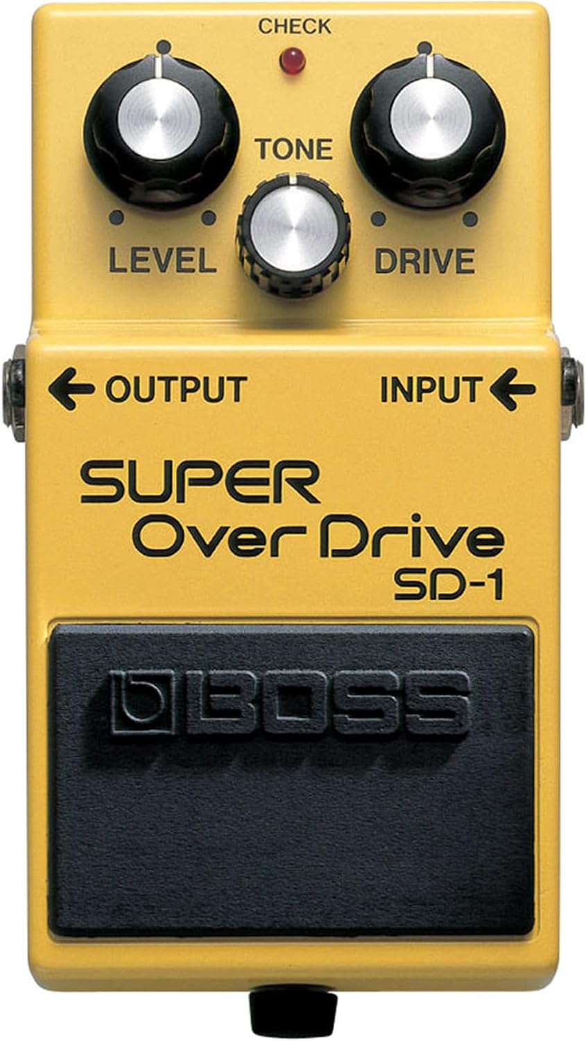 BOSS SD-1 SUPER Overdrive Pedal for Electric Guitar Enthusiasts