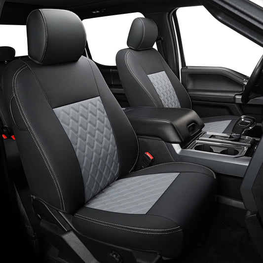 LUCKYMAN CLUB Custom Seat Covers for F150 SuperCrew 2015-2025