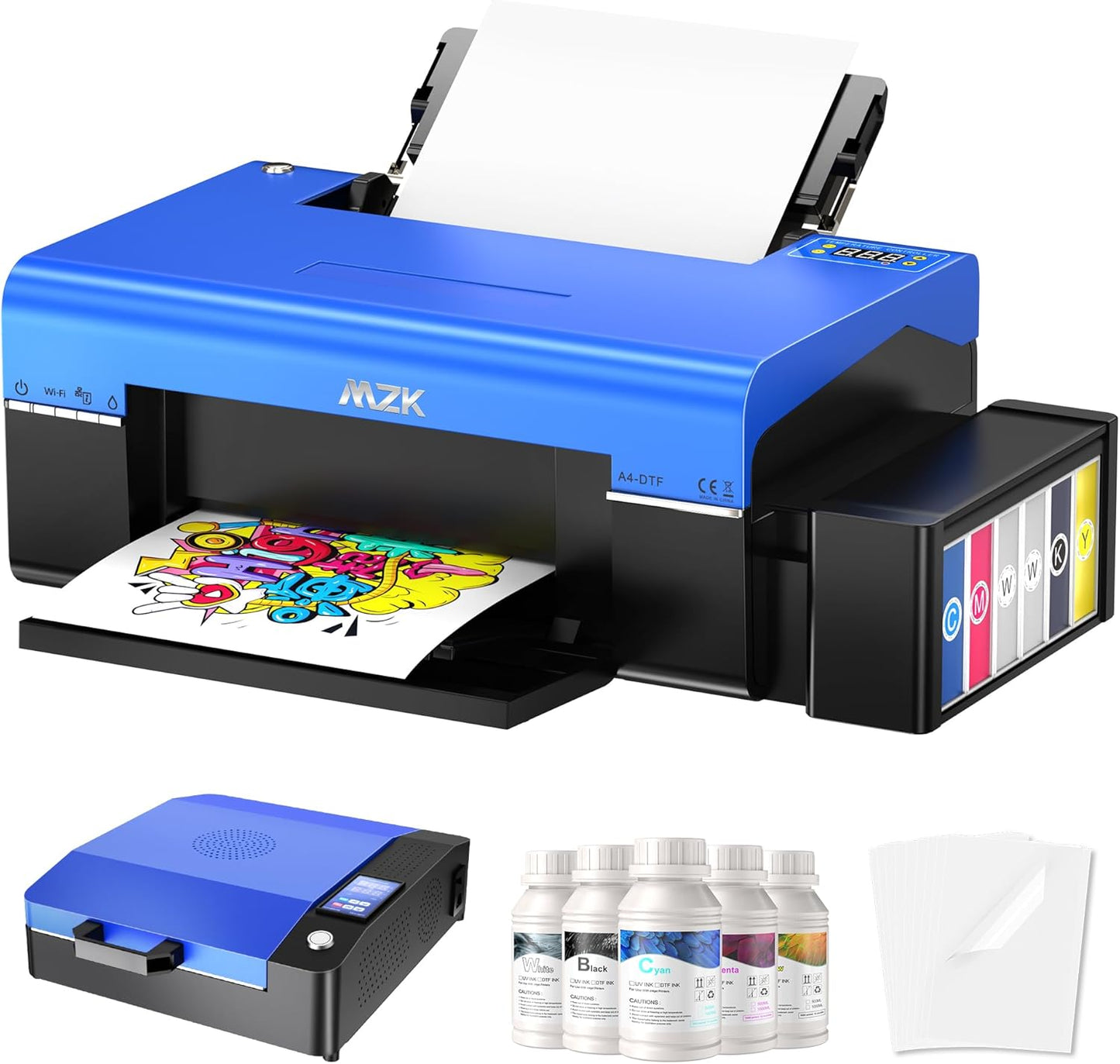 DIY T-Shirt Printing Kit with White Ink + Oven!