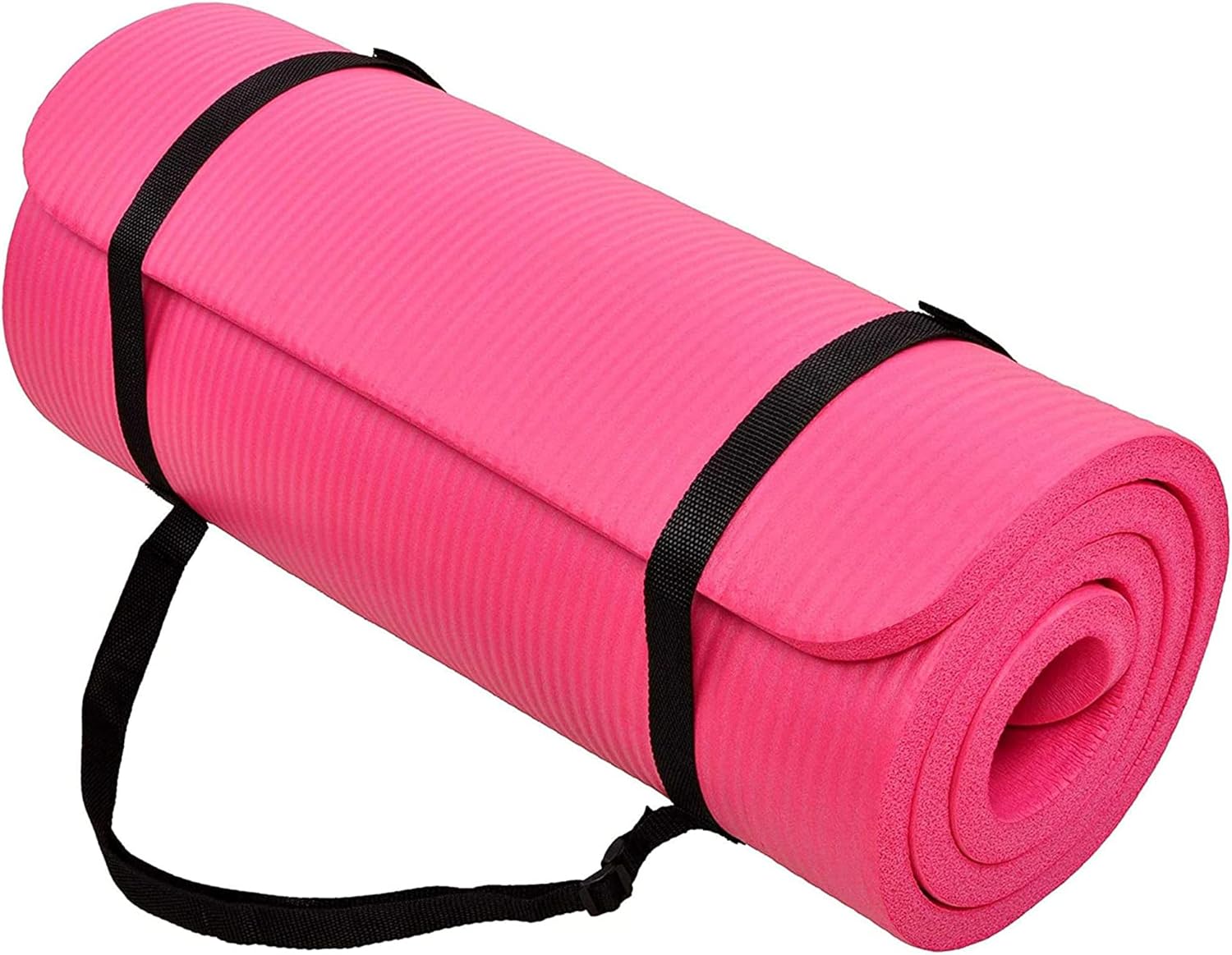 BalanceFrom 1 Thick Yoga Mat Set for Home Workout