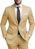 Mens 2 Piece Suit Regular Fit 2 Piece Suit for Men - Classic Regular