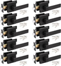 Heavy Duty Door Lever Lock Keyed Entry - Matte Black Security
