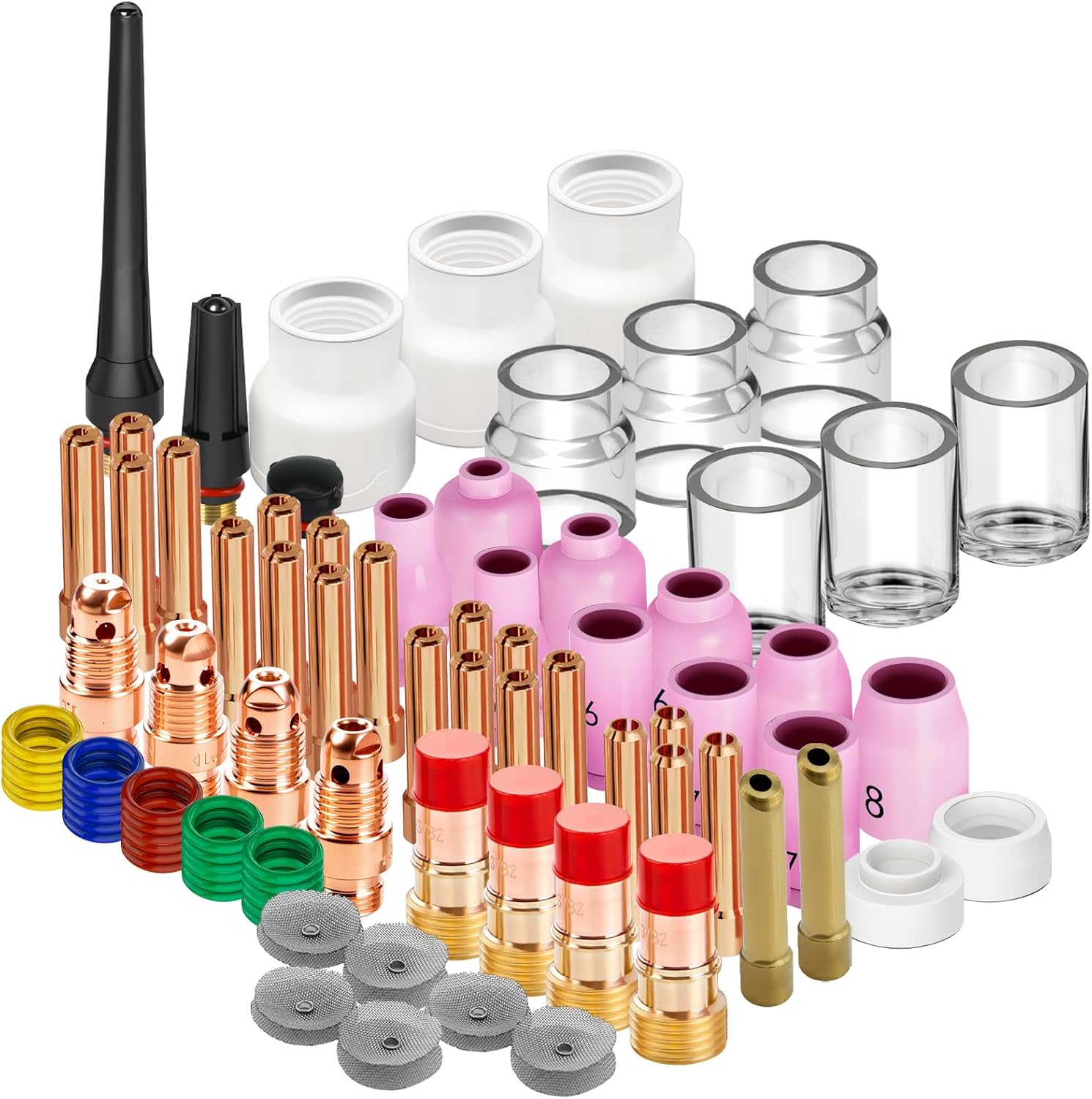 90PCS TIG Welding Torch Accessories Kit by AIC for WP-17/18/26