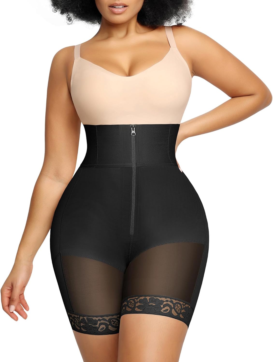 High Waisted Body Shaper Shorts for Women with Tummy Control