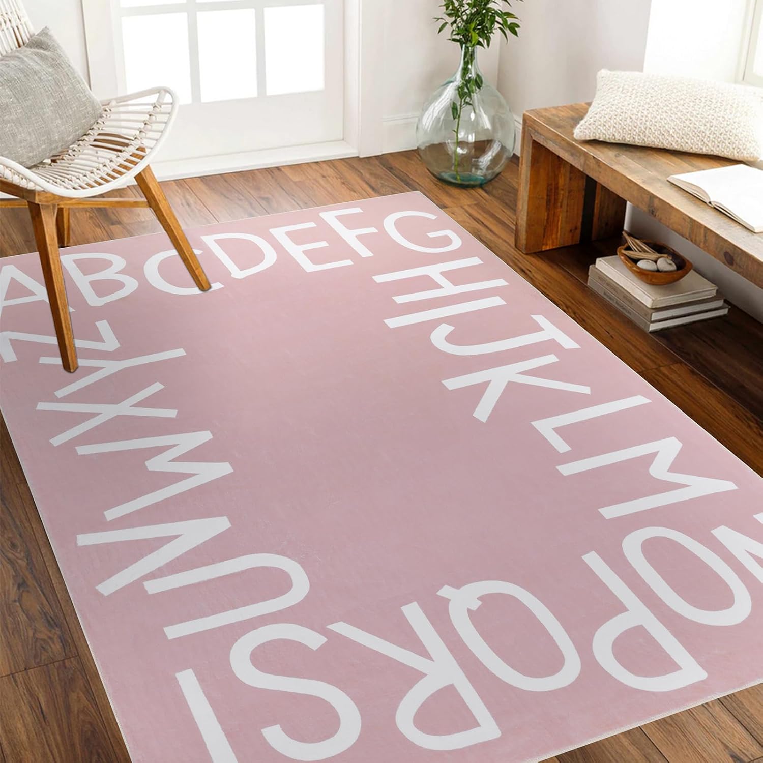 Topotdor Kids Play Rug Alphabet Extra Large Soft Crawling Mat