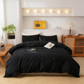 ECOCOTT Duvet Cover King Size 3-Piece Set - Soft Washed Cotton