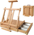 Sketchbox Table Easel with Drawer - Portable Beechwood Studio Case
