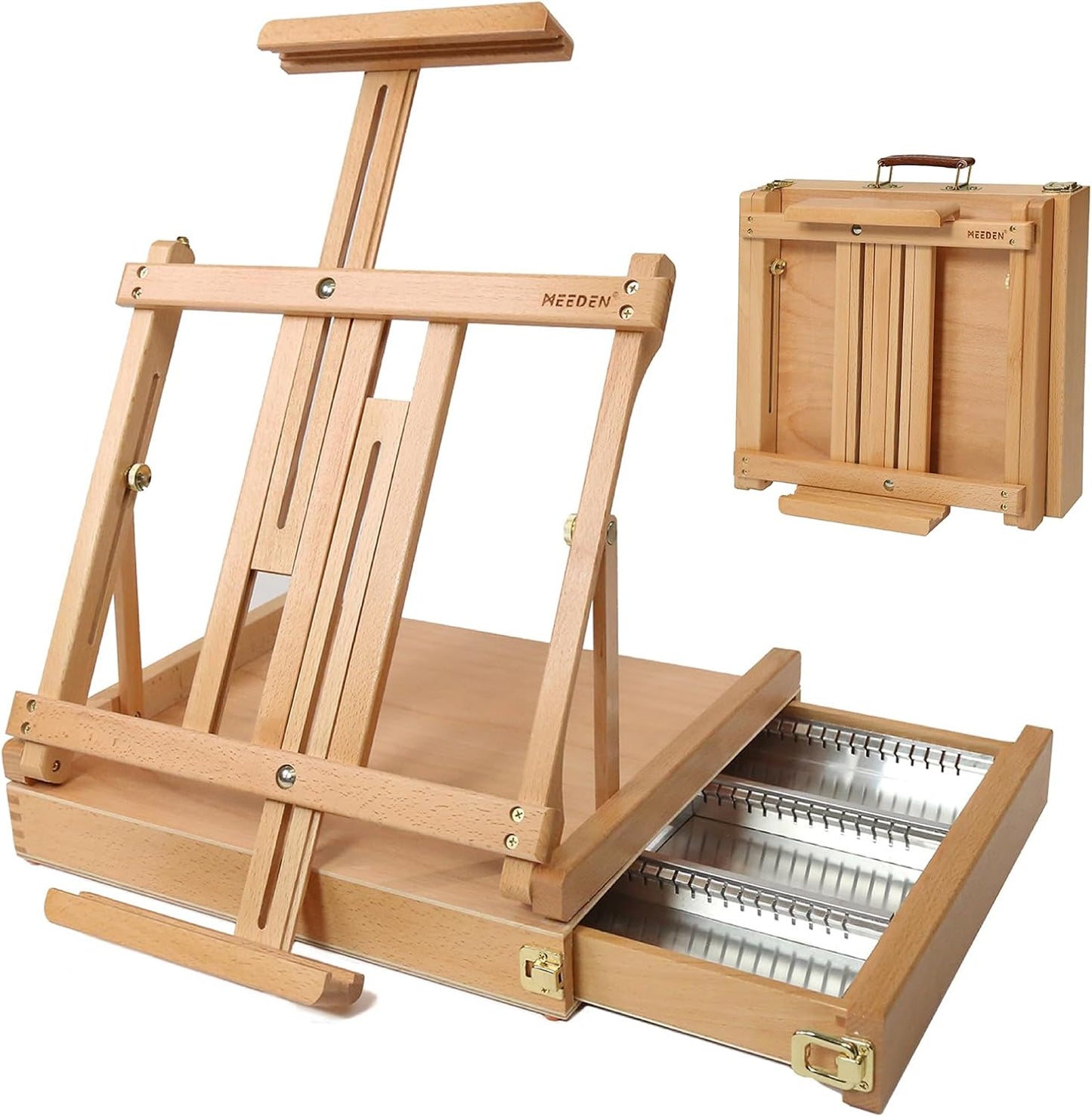MEEDEN Studio Sketchbox Table Easel for Artists and Students