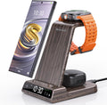 Wireless Charger for Samsung Galaxy S25 Ultra/S24 Ultra - 3-in-1 Clock