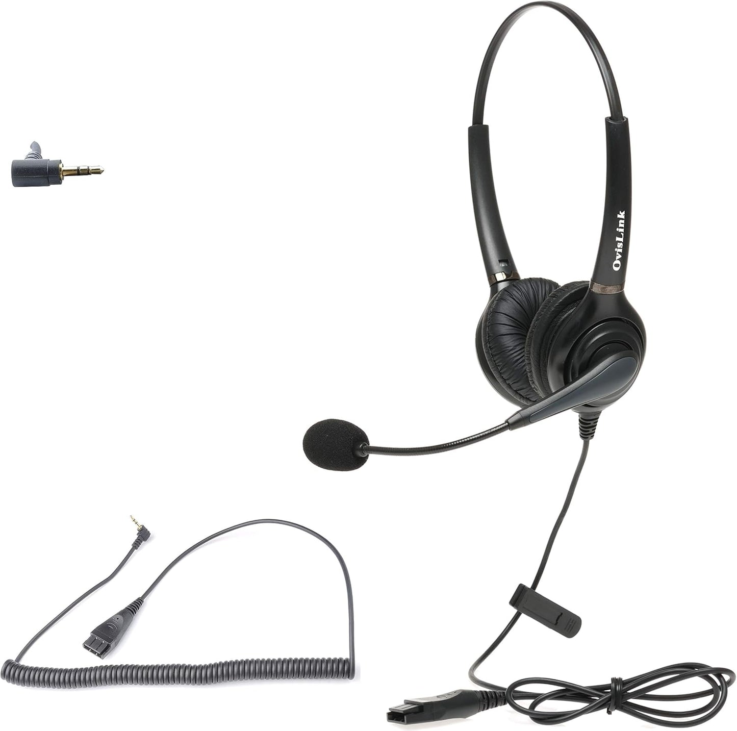Professional Binaural Corded Headset for AT&T Phones - OVHS084